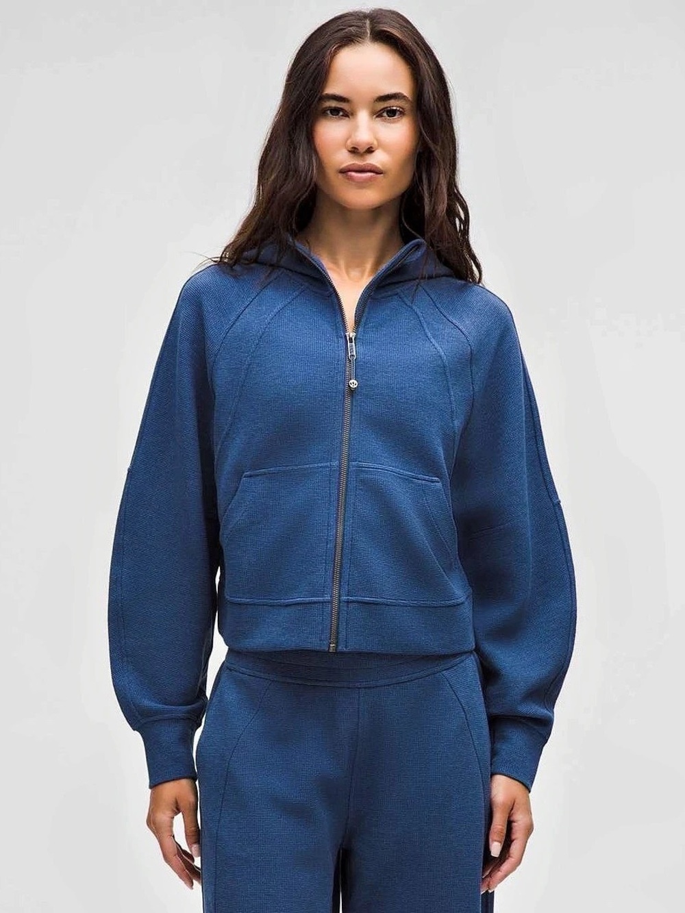 Lululemon Scuba Oversized Full-Zip Hoodie *Waffle Blue